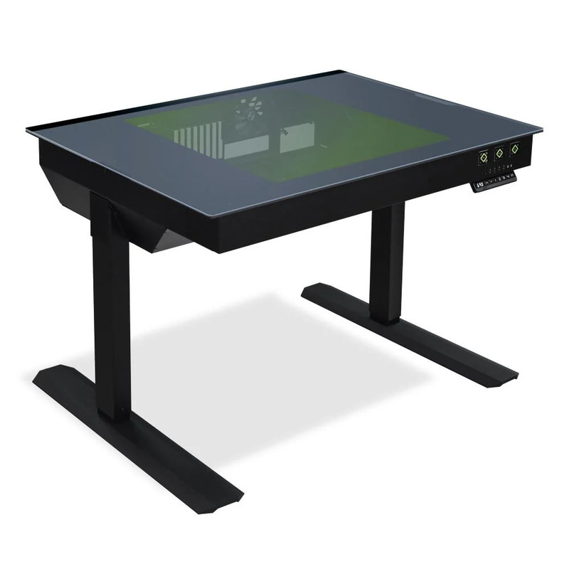 Lian Li DK-04-F ATX Desk Computer Case - Black - صندوق